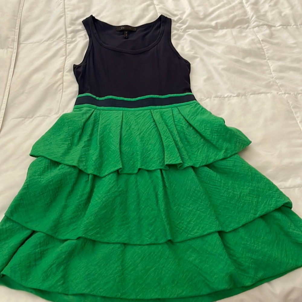 BCBG MAXAZARIA tank top ruffled dress. EUC! - Picture 2 of 12